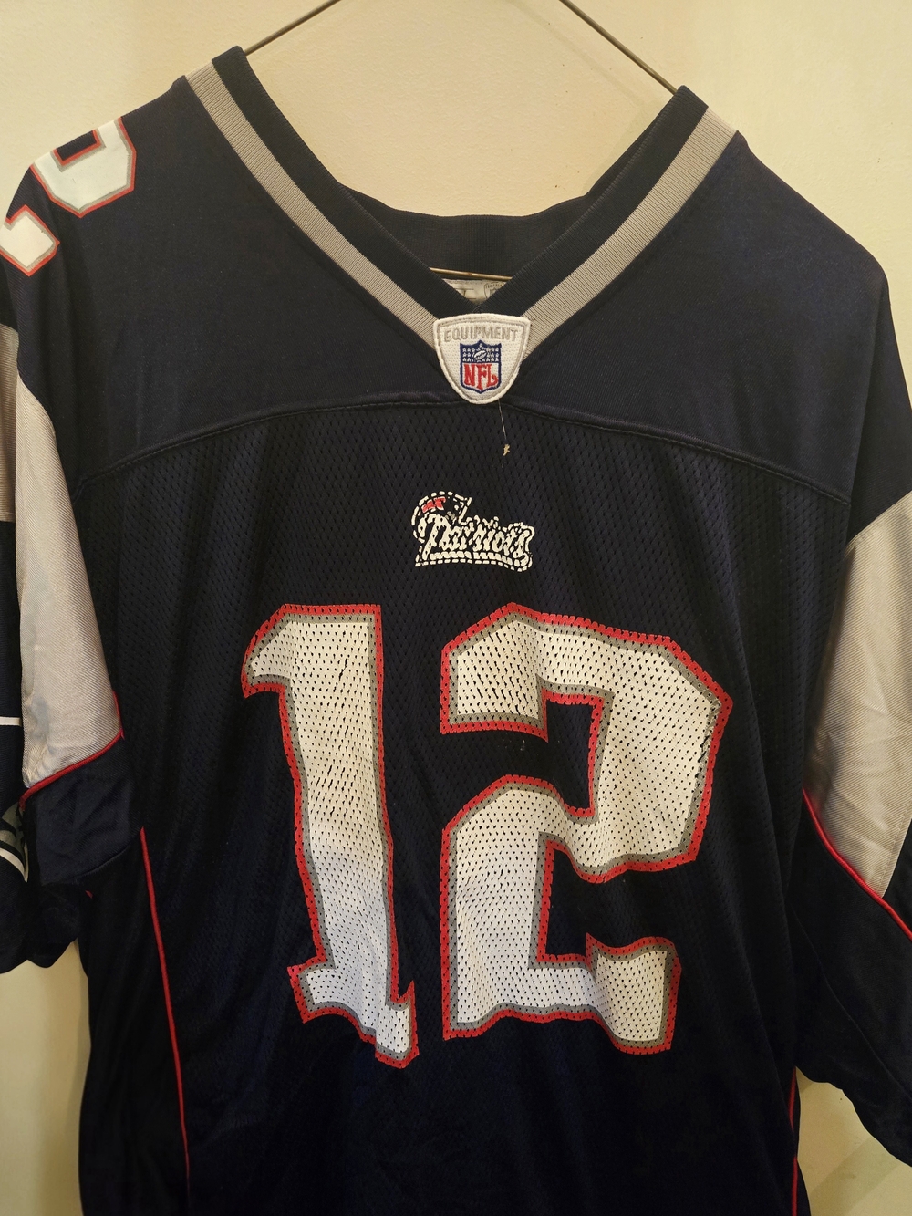 Vintage 2000s Reebok NFL New England Patriots Tom Brady #12 Jersey - Men's L
